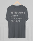 Detroit Tigers Surnames Stack Tee | Tettleton Deer Gibson Fielder T-Shirt | Triblend Comfy Soft Buttery Feel