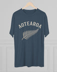 Aotearoa New Zealand Tri-Blend Tee, Classic Soft Shirt for Men & Women, Kiwi Travel Top, Vintage Tshirt, Comfortable Cotton Blend, Souvenir