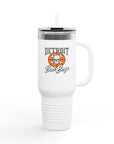 Bad Boys Detroit 40oz Tumbler | Stanley Style Cup | Detroit Basketball Tumbler | Retro Basketball Mug | Insulated Travel Mug | Pistons Cup