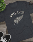 Aotearoa New Zealand Tri-Blend Tee, Classic Soft Shirt for Men & Women, Kiwi Travel Top, Vintage Tshirt, Comfortable Cotton Blend, Souvenir