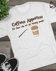 Coffeeus Appearicus Shirt, Funny Coffee T, Magic Coffee Lover Gift, Wizard Coffee Shirt, Triblend Tee, Funny Gift for Her, Book Lover Shirt