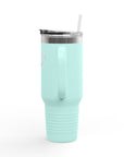 Aotearoa 40oz Travel Mug | Stanley Style Tumbler | New Zealand Insulated Mug | Silver Fern Cup | Kiwi Travel Cup | Large Handle Tumbler