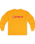 Detroit Old English Shirt | Detroit Gothic Tee | Red Black Detroit Shirt | Motor City Shirt | Detroit Streetwear Tee | Vintage Detroit Shirt