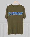 Copy of Detroit Blue & White Triblend T-Shirt | Old English Detroit Tee | Super Soft Vintage Detroit Shirt | Detroit Streetwear | Motor City Tee