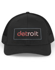 Detroit Hat Embroidered | Red White Detroit Cap | Lowercase Detroit Hat | Detroit Hockey Colors Hat | Minimalist Snapback | Trucker Hat
