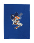 Detroit Baseball Blanket | Tigers Style Throw Blanket | Vintage Detroit Blanket | Baseball Fan Blanket | Cozy Sports Throw