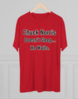 Chuck Norris Doesn't Sleep He Waits Shirt | Funny Chuck Norris Tee | Retro Humor Shirt | Dad Joke T-Shirt | Classic Funny Gift