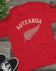 Aotearoa New Zealand Tri-Blend Tee, Classic Soft Shirt for Men & Women, Kiwi Travel Top, Vintage Tshirt, Comfortable Cotton Blend, Souvenir