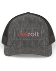 Detroit Hat Embroidered | Red White Detroit Cap | Lowercase Detroit Hat | Detroit Hockey Colors Hat | Minimalist Snapback | Trucker Hat