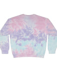 Dancing Rainbow Bears Sweatshirt | Light Blue Tie-Dye Crewneck