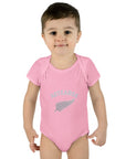 New Zealand Baby Onesie | Aotearoa Baby Outfit | Kiwi Infant Bodysuit | NZ Baby Clothes | Silver Fern Baby Gift