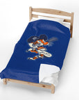 Detroit Baseball Blanket | Tigers Style Throw Blanket | Vintage Detroit Blanket | Baseball Fan Blanket | Cozy Sports Throw