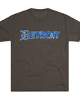 Copy of Detroit Blue & White Triblend T-Shirt | Old English Detroit Tee | Super Soft Vintage Detroit Shirt | Detroit Streetwear | Motor City Tee