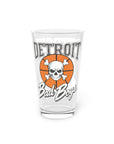 Detroit Bad Boys Skull Basketball Pint Glass | 16oz