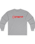 Detroit Old English Shirt | Detroit Gothic Tee | Red Black Detroit Shirt | Motor City Shirt | Detroit Streetwear Tee | Vintage Detroit Shirt