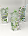 Aotearoa Glass 16oz | Silver Fern Glass Cup | New Zealand Drinking Glass | Kiwi Glass | NZ Pride Glass | Beer Glass Gift
