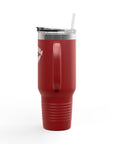 Aotearoa 40oz Travel Mug | Stanley Style Tumbler | New Zealand Insulated Mug | Silver Fern Cup | Kiwi Travel Cup | Large Handle Tumbler
