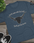 Don't Mess With The Bull Shirt, You'll Get The Horns Tee, Breakfast Club Quote, Funny Cowboy Shirt, Longhorn Tee, 80s Movie Gift