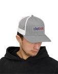 Detroit Hat Embroidered | Red Blue Detroit Cap | Lowercase Detroit Hat | Detroit Basketball Colors Hat | Minimalist Snapback | Trucker Hat