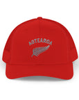 Aotearoa Hat Embroidered | Silver Fern Hat | New Zealand Cap | Kiwi Hat | NZ Pride Hat | Minimalist Snapback Trucker Hat