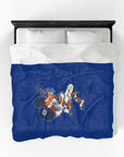 Detroit Baseball Blanket | Tigers Style Throw Blanket | Vintage Detroit Blanket | Baseball Fan Blanket | Cozy Sports Throw