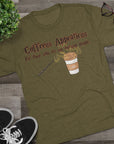 Coffeeus Appearicus Shirt, Funny Coffee T, Magic Coffee Lover Gift, Wizard Coffee Shirt, Triblend Tee, Funny Gift for Her, Book Lover Shirt
