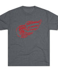 All-time Wings Names Vintage Sports Tee | Detroit Hockey Names Triblend Soft T-Shirt