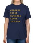 Fab 5 T-Shirt | Webber Rose Howard King Jackson Tee | Celebrity Name List Shirt | Michigan Basketball Shirt