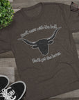 Don't Mess With The Bull Shirt, You'll Get The Horns Tee, Breakfast Club Quote, Funny Cowboy Shirt, Longhorn Tee, 80s Movie Gift