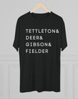 Detroit Tigers Surnames Stack Tee | Tettleton Deer Gibson Fielder T-Shirt | Triblend Comfy Soft Buttery Feel