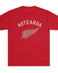 Aotearoa New Zealand Tri-Blend Tee, Classic Soft Shirt for Men & Women, Kiwi Travel Top, Vintage Tshirt, Comfortable Cotton Blend, Souvenir