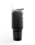 Aotearoa 40oz Travel Mug | Stanley Style Tumbler | New Zealand Insulated Mug | Silver Fern Cup | Kiwi Travel Cup | Large Handle Tumbler
