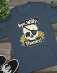 Bye Willy Thanks Shirt, Goonies Fan Tee, Pirate Skull Gold Coins, 80s Movie Gift, Funny Nostalgia Shirt, Goonies Never Say Die