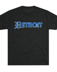 Copy of Detroit Blue & White Triblend T-Shirt | Old English Detroit Tee | Super Soft Vintage Detroit Shirt | Detroit Streetwear | Motor City Tee