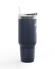 Aotearoa 40oz Travel Mug | Stanley Style Tumbler | New Zealand Insulated Mug | Silver Fern Cup | Kiwi Travel Cup | Large Handle Tumbler