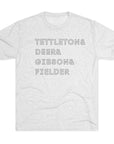 Detroit Tigers Surnames Stack Tee | Tettleton Deer Gibson Fielder T-Shirt | Triblend Comfy Soft Buttery Feel