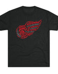 All-time Wings Names Vintage Sports Tee | Detroit Hockey Names Triblend Soft T-Shirt