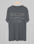Chuck Norris Doesn't Sleep He Waits Shirt | Funny Chuck Norris Tee | Retro Humor Shirt | Dad Joke T-Shirt | Classic Funny Gift
