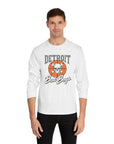 Detroit Bad Boys Skull Basketball Long Sleeve Shirt | Retro Hoop Graphic