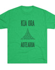 Kia Ora Aotearoa Tee | Maori Koru Wave T-Shirt