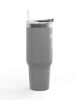 Aotearoa 40oz Travel Mug | Stanley Style Tumbler | New Zealand Insulated Mug | Silver Fern Cup | Kiwi Travel Cup | Large Handle Tumbler