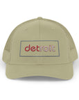 Detroit Hat Embroidered | Red White Detroit Cap | Lowercase Detroit Hat | Detroit Hockey Colors Hat | Minimalist Snapback | Trucker Hat