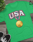 USA Medal Graphic Tee | Patriotic Sports Shirt, 4th of July Apparel