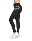 Aotearoa Silver Fern Leggings | Black All-Over Print