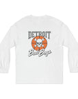 Detroit Bad Boys Skull Basketball Long Sleeve Shirt | Retro Hoop Graphic