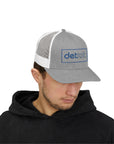 Detroit Embroidered Hat | Blue and Silver Cap | Detroit Football Hat | Minimalist Detroit Hat | Snapback Trucker Cap Gift