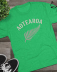 Aotearoa New Zealand Tri-Blend Tee, Classic Soft Shirt for Men & Women, Kiwi Travel Top, Vintage Tshirt, Comfortable Cotton Blend, Souvenir