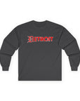 Detroit Old English Shirt | Detroit Gothic Tee | Red Black Detroit Shirt | Motor City Shirt | Detroit Streetwear Tee | Vintage Detroit Shirt