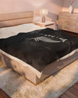 Aotearoa Fern Velveteen Plush Blanket | Silver Fern New Zealand