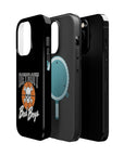 Detroit Bad Boys Skull Basketball Phone Case - Magnetic Impact-Resistant Case